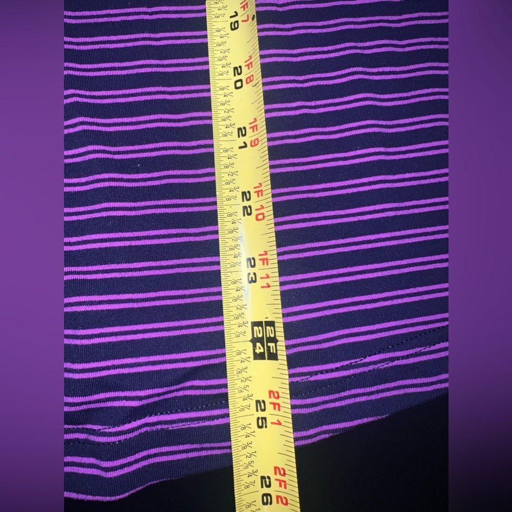 Lululemon Cool Racerback Purple Stripe Tank Top Size 4 EUC - Picture 4 of 7